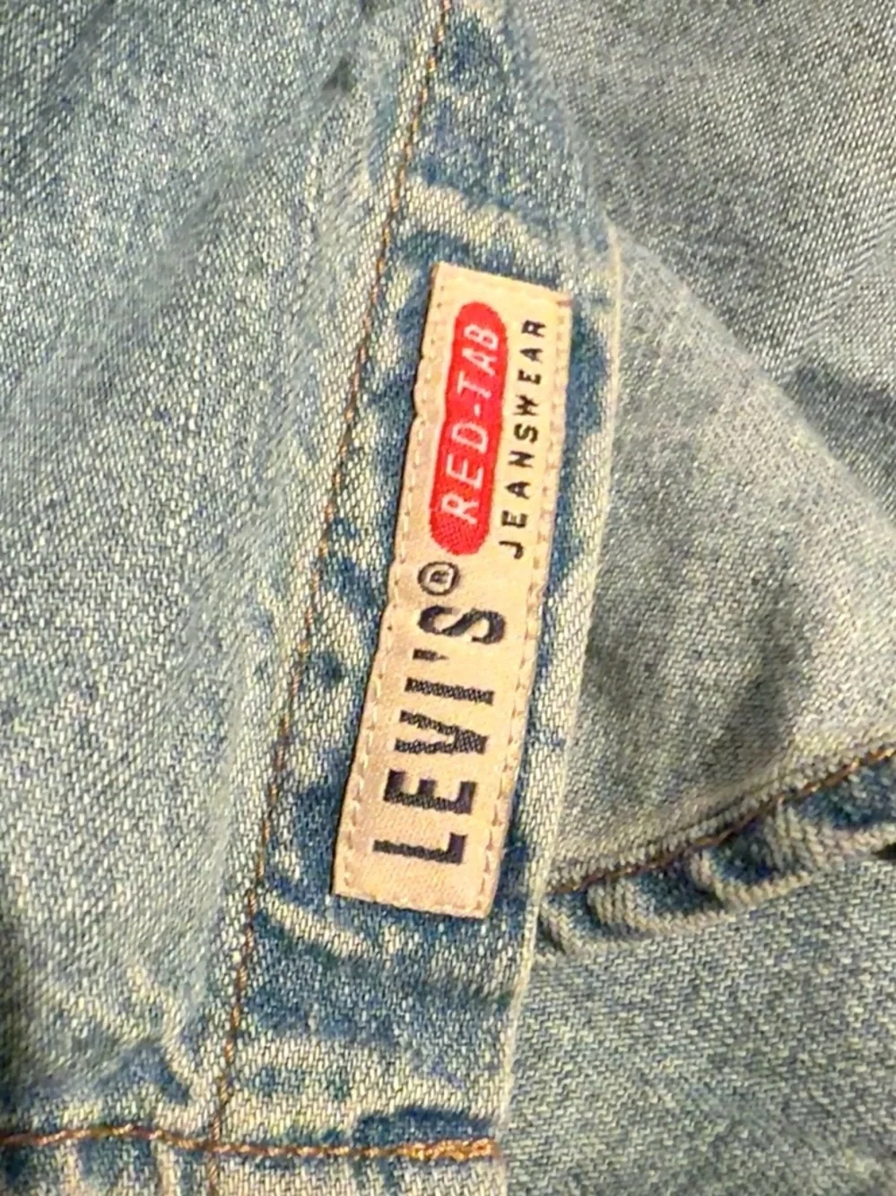 Levi’s Red Tab Denim Button Up Shirt Men’s L Oversized Vintage 90s Grunge